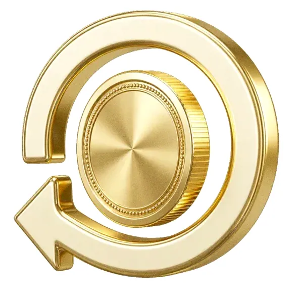 Coin with circular arrow — Spin Boss