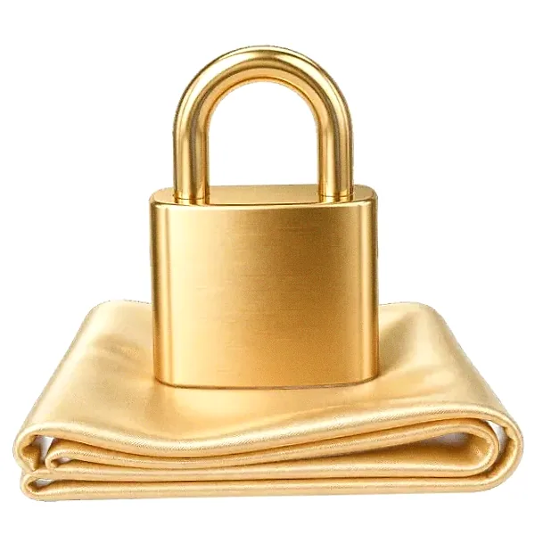 Padlock on folded cloth — Spin Boss