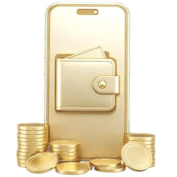 Smartphone with wallet — Spin Boss