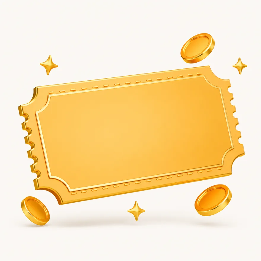 Blank coupon ticket — Spin Boss