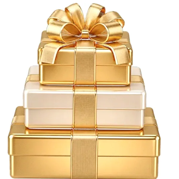 Stacked gift boxes — Spin Boss