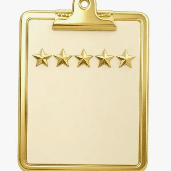 Star rating clipboard — Spin Boss