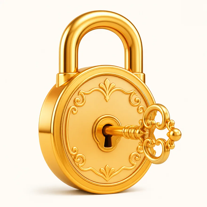 Padlock with key — Spin Boss